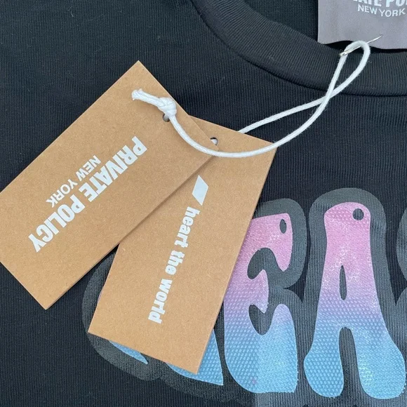 PRIVATE POLICY NEW YORK Pleasure Baby Tee Unisex NWT XL - Picture 2 of 9